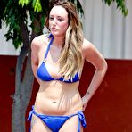 Third pic of Charlotte Crosby shows cleavage in blue bikini