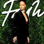 First pic of Rihanna legs and slight cleavage at British Fashion Awards