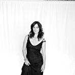 First pic of Carrie-Anne Moss black-&-white photoshoot