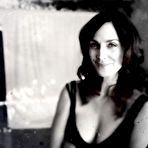 Third pic of Carrie-Anne Moss black-&-white photoshoot
