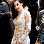 Third pic of Charli XCX nude boobs under see through dress