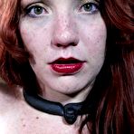 Fourth pic of SexPreviews - Maggie Mead redhead is bound in chains her tits milked by machine