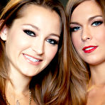 First pic of Dani Daniels and Adrienne Manning Christmas Party Lesbian Lovers