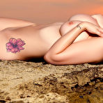 Fourth pic of Elizabeth Marxs Naked Redhead on the Ocean at Sunset