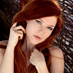 Fourth pic of Mia Sollis Natural Redhead Bares Petite Form from Blue Sweater