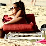 Second pic of Leigh-Anne Pinnock in bikini on a beach in Barbados