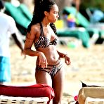 Fourth pic of Leigh-Anne Pinnock in bikini on a beach in Barbados