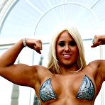 Second pic of Incredible gorgeous blonde Fitness Goddess bikini posing and flexing | Muscle Mistress