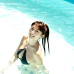 First pic of Tiny busty asian Mikie Hara posing in bikini