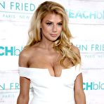 First pic of Charlotte McKinney deep cleavage in white dress