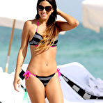 Fourth pic of Claudia Romani sexy in bikini on the beach in Miami