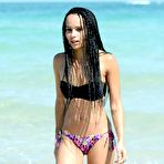 Third pic of Zoe Kravitz in bikini on a beach