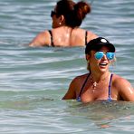 First pic of Britney Spears sexy in blue bikini on a beach