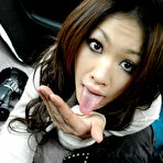 Fourth pic of Yu Yamashita gets cold and teases her body in the car | JapanHDV