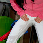 Third pic of Ineed2pee female desperation - wetting tight jeans and spandex - pissing pants and panties only at ineed2pee