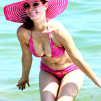 Second pic of Phoebe Price sexy in pink bikini at the beach in Cannes