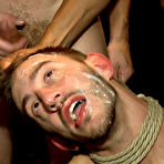 Fourth pic of Bound In Public - Sexy hunk thrown to the ground and invaded by hard big gay cocks in public wild sex and disgrace