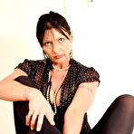 Third pic of Mature in Black Opaque Pantyhose and Heels - Deanna Deville Sample Pics