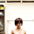 Third pic of Short-Haired Asian Mana Sakura strips Naked 