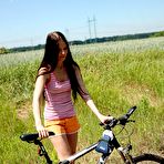First pic of Sexy biking nude teenager masturbates in the soft grass @ Ideal Teens Gallery