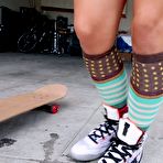 Second pic of 
					Jada Stevens posing on her skateboard - Pornstar Movies
			