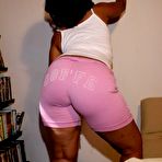 Third pic of Huge Black Ebony Ass in Yogapants !