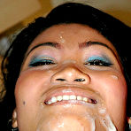 Fourth pic of Thai whore Eve gets a hot wet facial