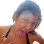 Fourth pic of Compilation of horny amateur honeys enjoying messy jizz