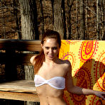 Fourth pic of Shaved Pussy Pics of maddy-oreilly-01-outdoor-forest-wet-panties-wet-bikini by ALS Scan | 15 Clit Closeups