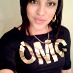 Third pic of Sexy babe with lip piercings shows off her tight teen body