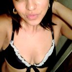 Fourth pic of Sexy babe with lip piercings shows off her tight teen body