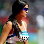 Third pic of Paraguayan javelin thrower Leryn Franco looking sexy at arena