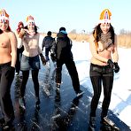 Second pic of Four cute dutch hotties enjoy their outdoor ice skating @ Ideal Teens Gallery