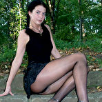 First pic of Shy german teen in black tights and high heels at Nylon X-Files