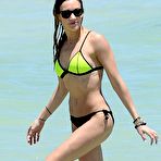 Fourth pic of Katie Cassidy wearing a bikini at a beach in Miami
