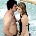 Second pic of Mischa Barton in bikinies and shows side of boobs paparazzi shots