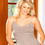 First pic of Gorgeous blonde teen Heather Starlet is playing with her panty up a tiny skirt