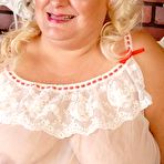 Fourth pic of Chubby Loving - Busty Fat Mature Blonde Lisa Smith Teasing