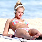 Fourth pic of Erin Heatherton sunbathing at Coogee beach