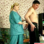Second pic of Steaming hot nurse prescribes strap-on fucking treatment for a sick guy