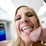 Fourth pic of Busty MILF Amberi Irons gets her pussy stuffed with cock and takes a cum shot