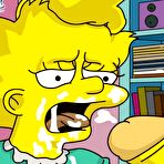 Fourth pic of Simpsons - Bart fucks Lisa in her room
