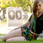Second pic of Evelyn Bishop in a cemetery on Zishy