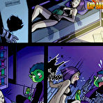 First pic of Teen Titans - Raven fingering Beast Boy