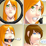 Fourth pic of Hot BDSM Comics with redhead and brunette teens girls