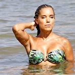 Second pic of Sylvie Meis sexy in bikini on a beach