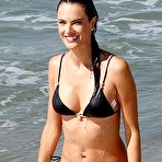 First pic of Alessandra Ambrosio in a bikini on a beach in Rio