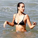 Second pic of Alessandra Ambrosio in a bikini on a beach in Rio