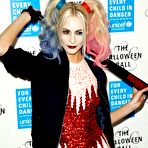 Third pic of Poppy Delevingne dressed as Harley Quinn at UNICEF Halloween Ball