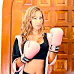 First pic of Busty Model With Pink Boxing Gloves